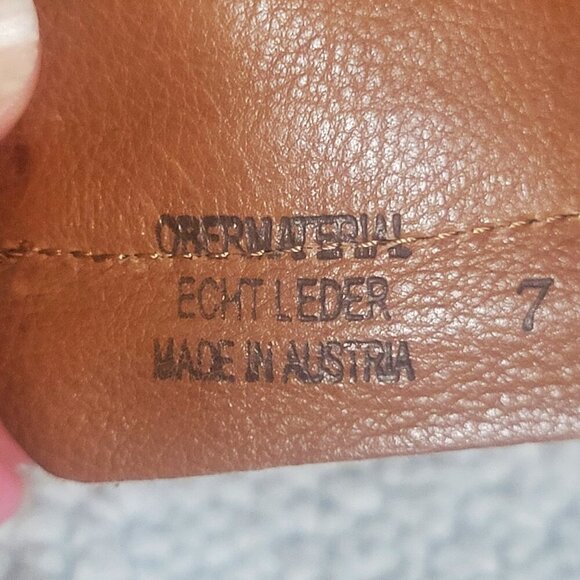 Paul Green Leather Niche Pointed Toe Leather Booties in Cognac Star - Size 7 - Picture 10 of 13